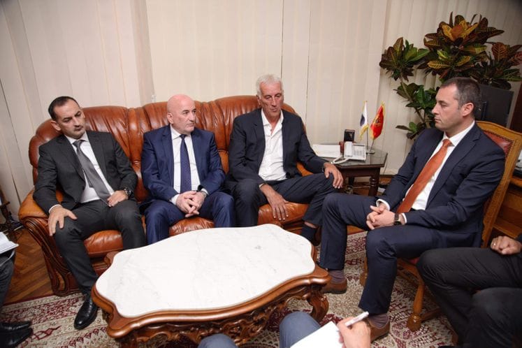 Ministar Osman Nurković sa saradnicima u radnoj posjeti Opštini Berane