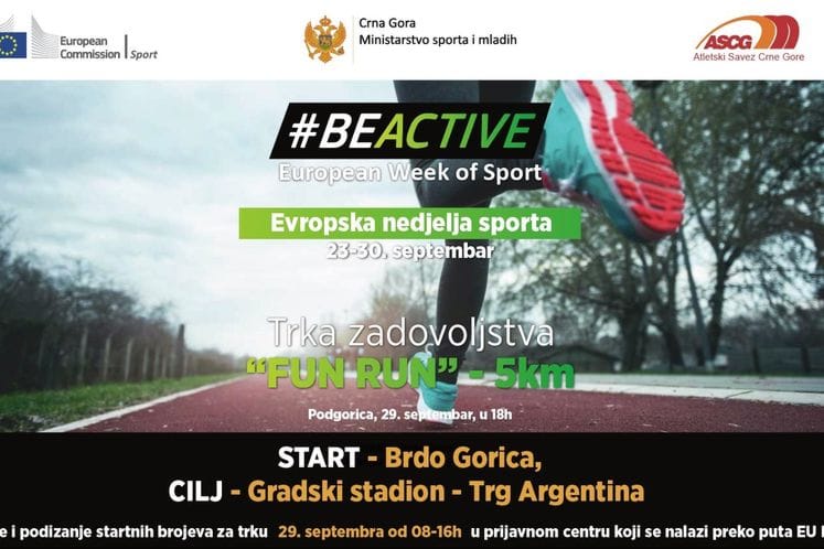 Najava: Evropska nedjelja sporta 23-30 septembra