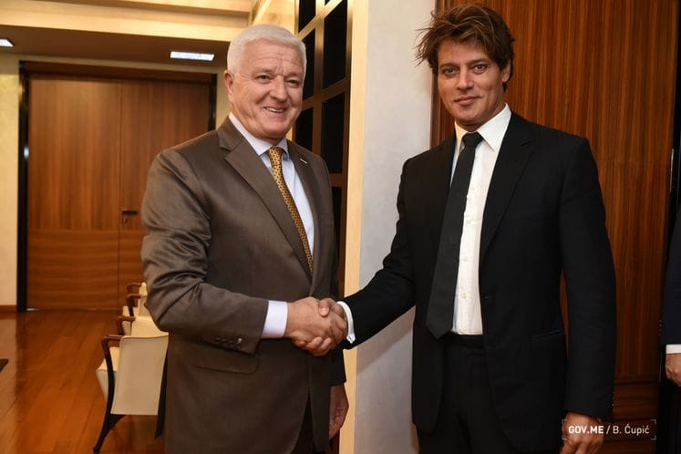 PM Marković meets with Italian actor Garko: Montenegro has good potential for stronger development of cinematography
