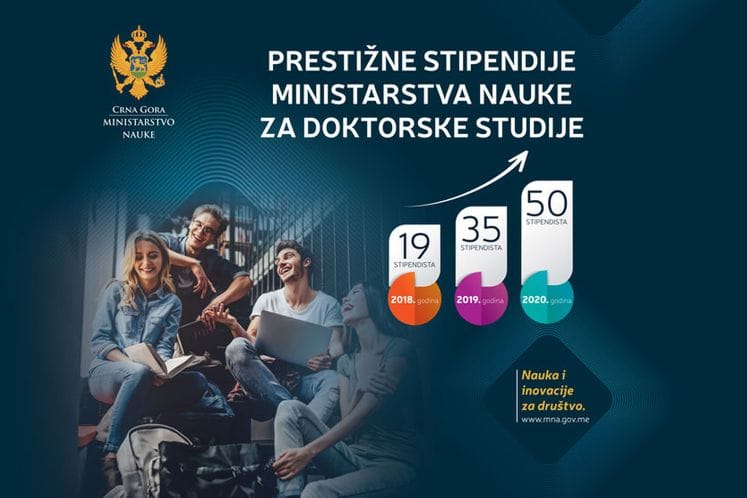 Najava: Treća generacija stipendista Ministarstva nauke sjutra dobija ugovore za doktorske studije 2020/21