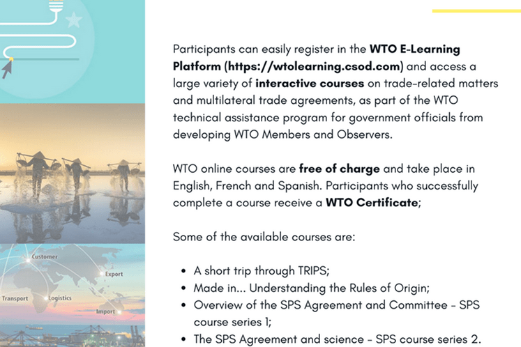 WTO E-Learning – Online courses WTO E-Learning – Online courses