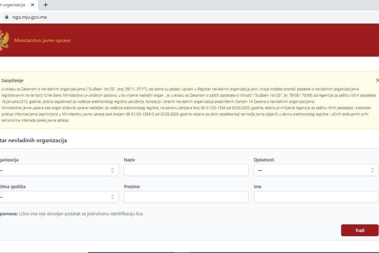 Uspostavljen novi eRegistar nevladinih organizacija
