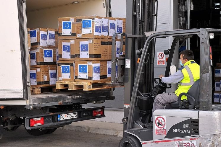 Donacija EU: Stiglo još 206.000 zaštitnih maski