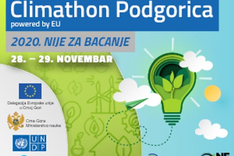 Prvi hakaton posvećen klimatskim promjenama u Crnoj Gori “2020. nije za bacanje”: Prijavi se za Climathon Podgorica