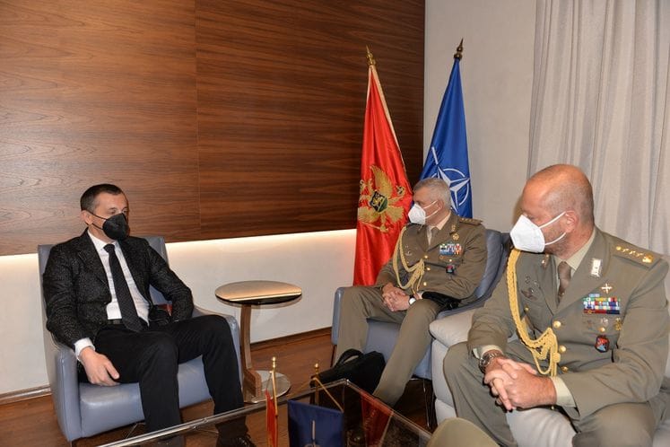 Potvrđena spremnost Republike Italije za nastavak intenzivne odbrambene saradnje sa Crnom Gorom