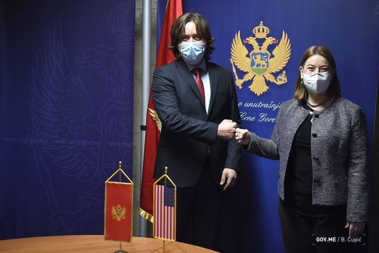 Ministar Sekulović primio ambasadorku Rajnke: Kroz reforme do boljih rezultata u borbi protiv svih oblika kriminala i korupcije