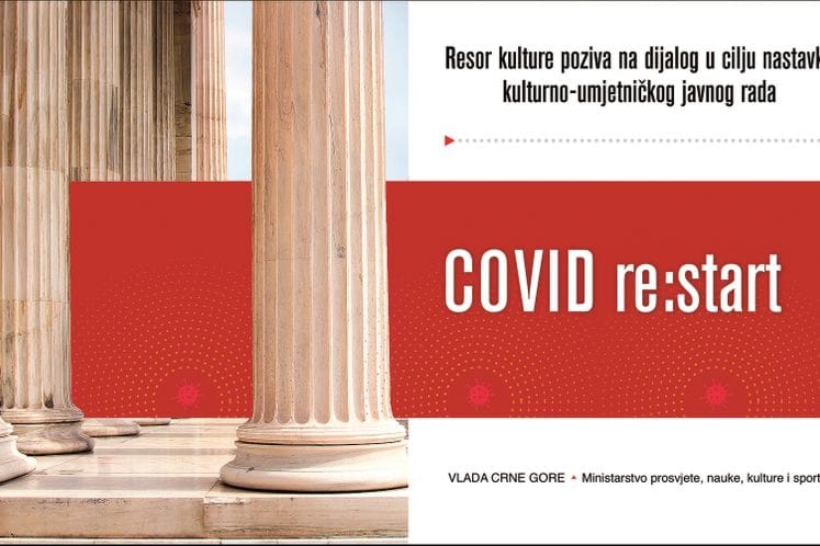 COVID restart: Resor kulture poziva na dijalog u cilju nastavka kulturno-umjetničkog javnog rada