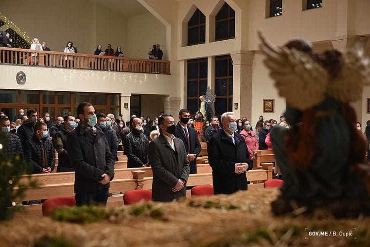 Krivokapić na božićnoj misi u Baru