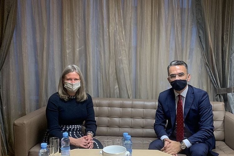 Ambasadorka Velike Britanije Karen Medoks sa ministrom Vladimirom Leposavićem: Vjerujem u uspješnu saradnju Ujedinjenog Kraljevstva i Crne Gore