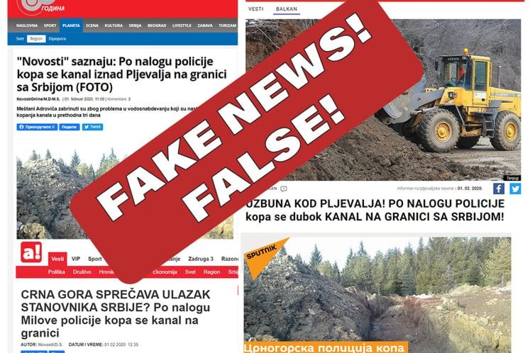 Border suppression performs in accordance with plan and agreement of Montenegro and Serbia