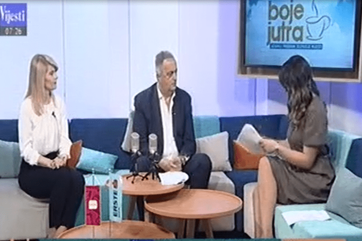 Generalna direktorica Direktorata za finansijski sistem i unapređenje poslovnog ambijenta, dr Bojana Bošković u jutarnjem programu "Boje jutra" na TV Vijesti