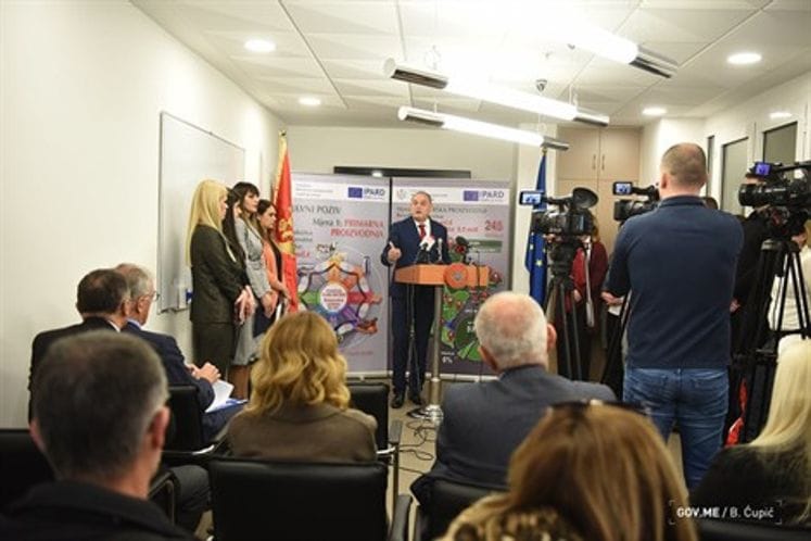 New IPARD call announced - new opportunities for accelerated development of Montenegrin agriculture