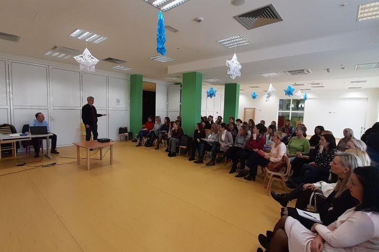 Predstavnici Direktorata za vanredne situacije MUP-a danas vršili edukaciju zaposlenih u JPU Đina Vrbica