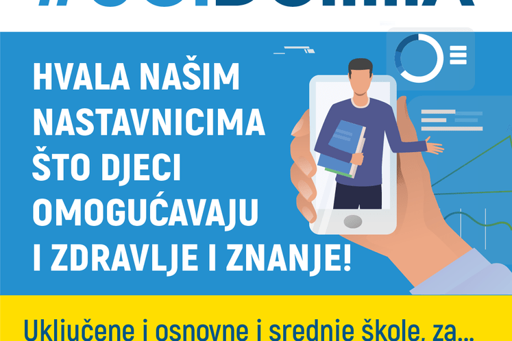 #UčiDoma izuzetno praćen i na TV i na internetu - peko 100 000 korisnika #UciDoma sadržaja
