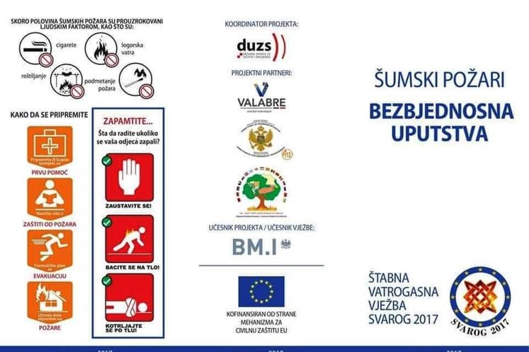 Uputstva Ministarstva unutrašnjih poslova za sprečavanje izbijanja požara na otvorenim prostorima