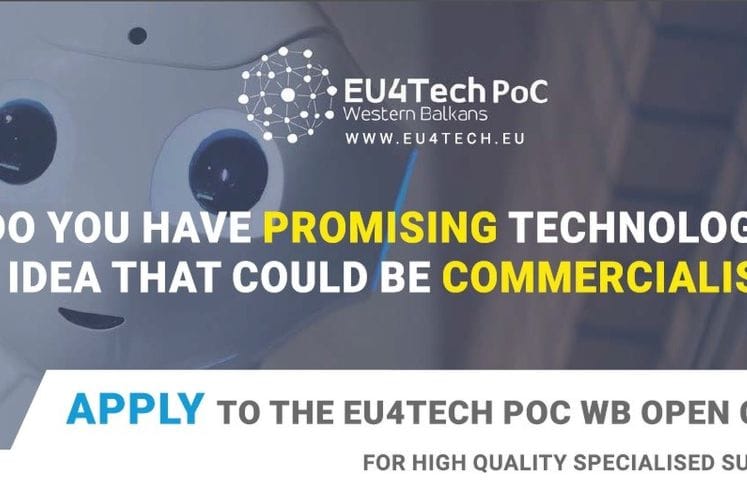Otvoren EU4TECH Konkurs za projekte provjere koncepta