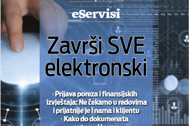 Specijalni dodatak „Završi sve elektronski - ostani doma” uz dnevne novine „Vijesti“