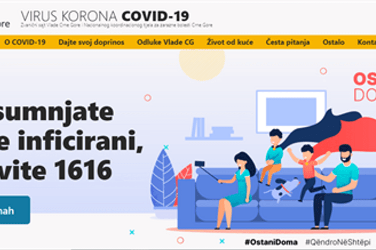 Citizens donate EUR 17,830 through www.coronainfocg.me