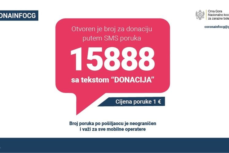 NKT: Od danas donacije SMS-om na broj 15888