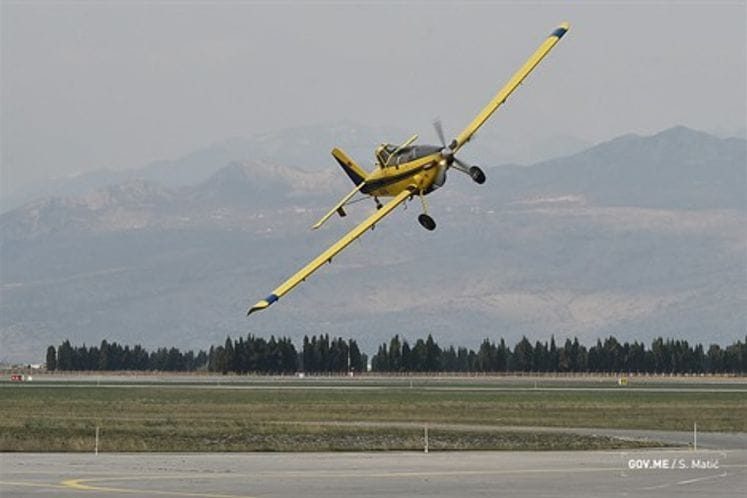 Three Montenegrin firefighting aircrafts return from successful fire extinguishing near Konjic in BiH Three Montenegrin firefighting aircrafts return from successful fire extinguishing near Konjic in BiH