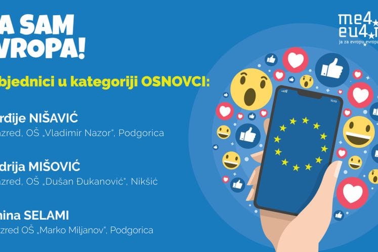 Odabrano šest najboljih radova na konkursu „Ja sam Evropa“