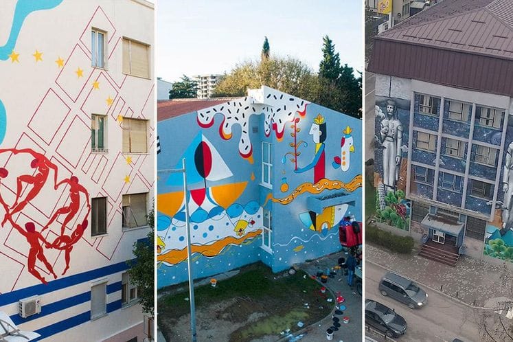 Muralima u tri crnogorska grada predstavljene čvrste veze Crne Gore i EU