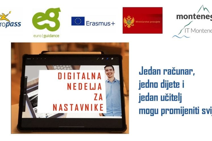 JAVNI POZIV ZA UČEŠĆE NA VEBINARIMA DIGITALNA NEDJELJA ZA NASTAVNIKE