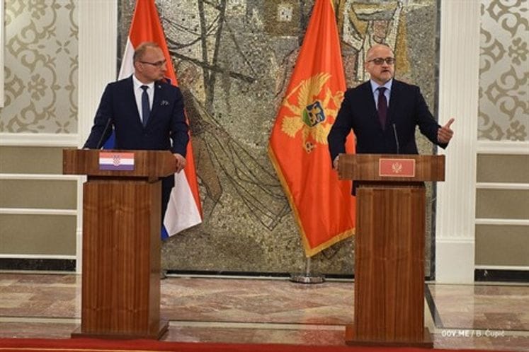 Darmanović, Grlić Radman: We want to see Montenegro in EU as soon as possible