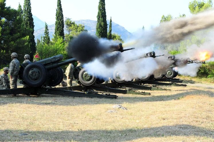 Izvršena počasna paljba povodom 13. jula, Dana državnosti