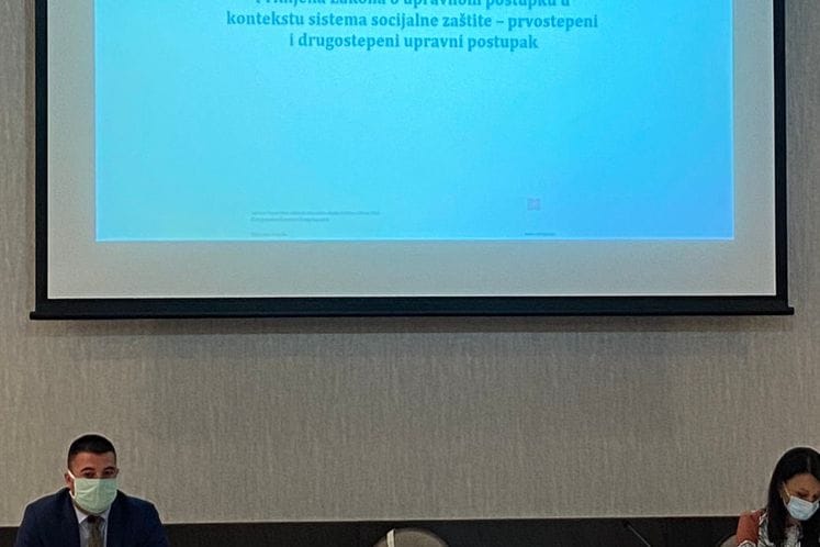 Održana obuka “Primjena Zakona o upravnom postupku u kontekstu sistema socijalne zaštite – prvostepeni i drugostepeni upravni postupak”