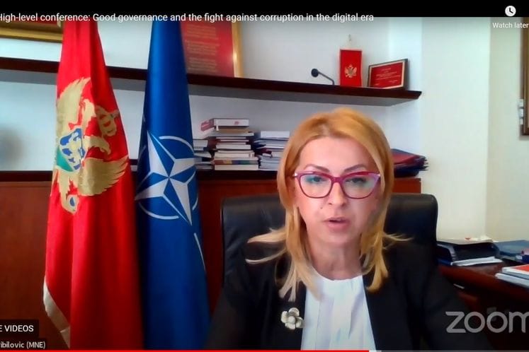 Ministarka Pribilović na konferenciji „Dobro upravljanje i borba protiv korupcije u digitalnom vremenu“