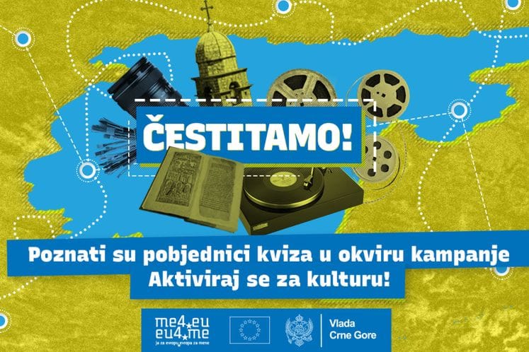 Pet dobitnika u okviru kamanje „Aktiviraj se za kulturu – crnogorska baština dio evropskog nasljeđa“