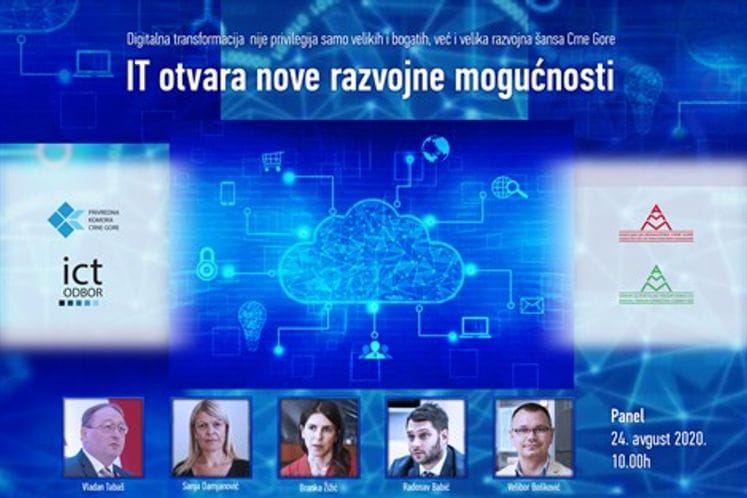 Minister Damjanović to be participant of panel entitled "IT opens new development opportunities of Montenegro"