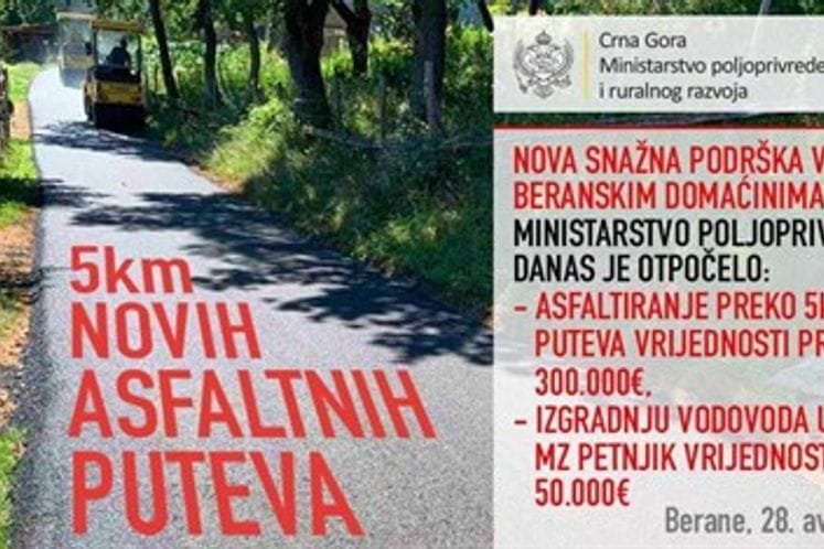 Government's new strong support for hosts of Berane