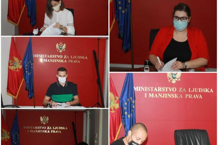 Uručeni ugovori nevladinim organizacijama kojima su odobrena sredstva za finansiranje projekata/programa NVO u oblasti unapređenja kvaliteta života LGBTI osoba u Crnoj Gori za 2020. godinu