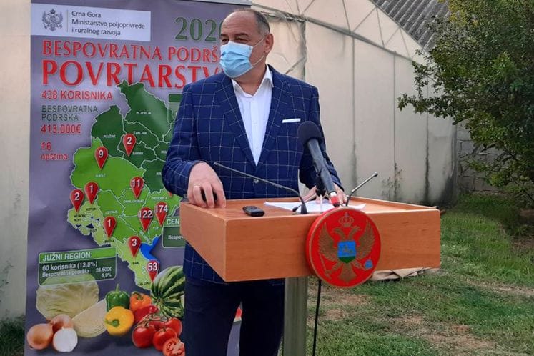 Potpredsjednik Simović u Golubovcima: Proizvođačima isplaćena bespovratna podrška, očuvana stabilnost tržišta