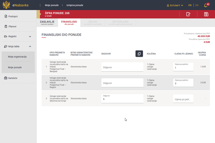 Ministarstvo finansija počelo inhouse test elektronskog sistema javnih nabavki