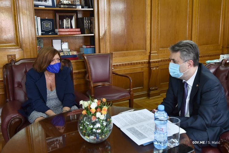 Ministar Nuhodžić primio u oproštajnu posjetu ambasadorku Francuske Kristin Tudik