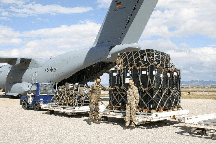 Saopštenje: 50 000 maski doniralo Ministarstvo odbrane Njemačke