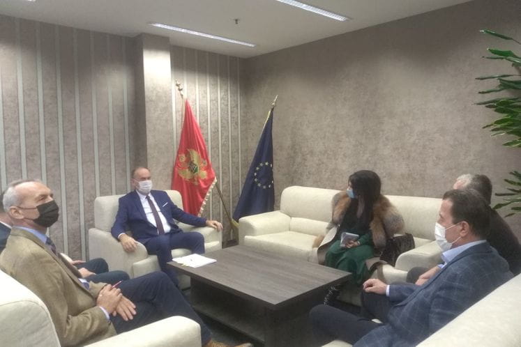 Sasatanak sa predstavnicima Stonoteniskog saveza Crne Gore