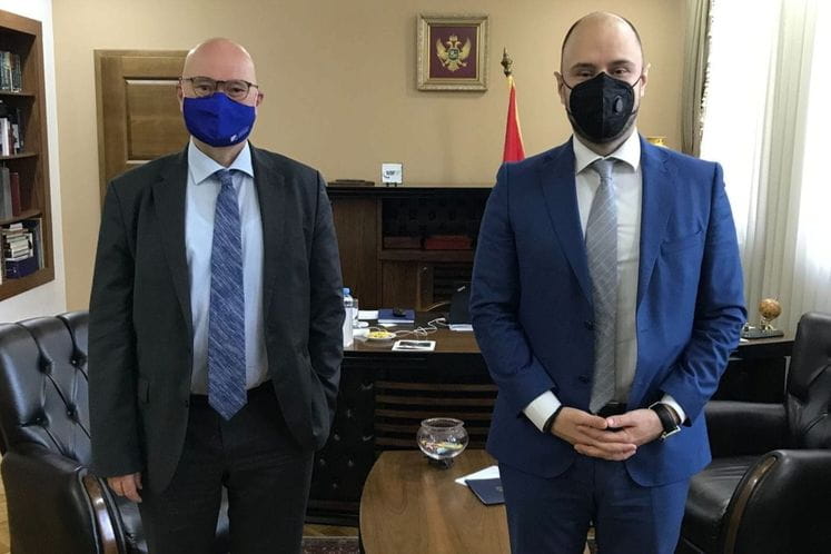 Ministar Đorđe Radulović i direktor KAS fondacije Bekman Dirkes