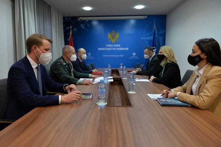 Ministarka Injac sa izaslanikom odbrane Kraljevine Norveške u Crnoj Gori