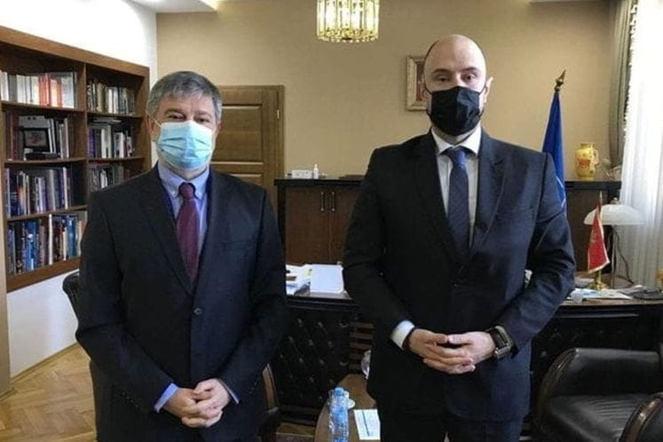 Minister Radulovic and Ambassador Hysa