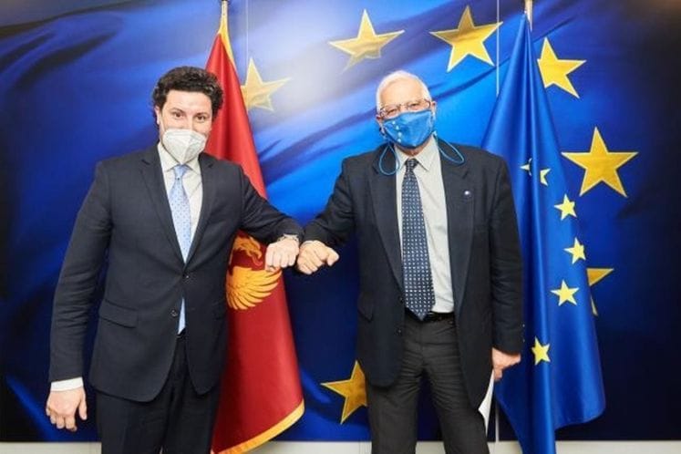 Dritan Abazović - Žozep Borelj Fonteljes, visoki predstavnik EU za bezbjednost i spoljnu politiku