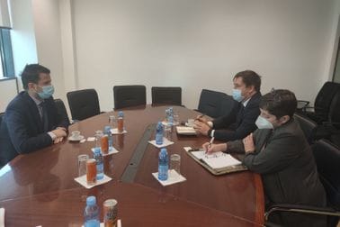 Ministar Milatović i ambasador Urban