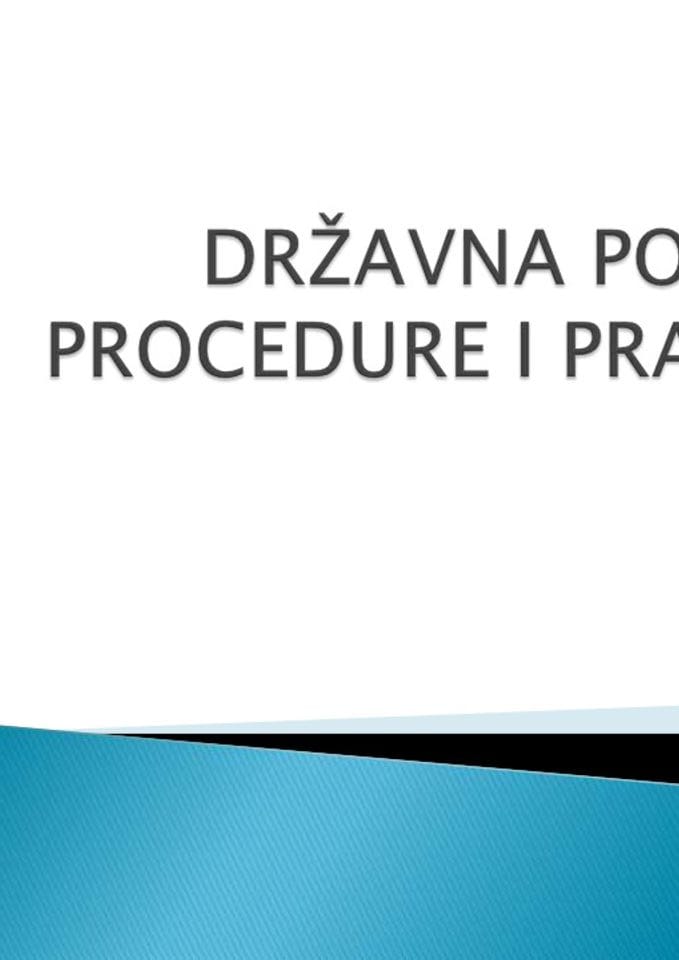 Drzavna pomoc - pravila i procedure