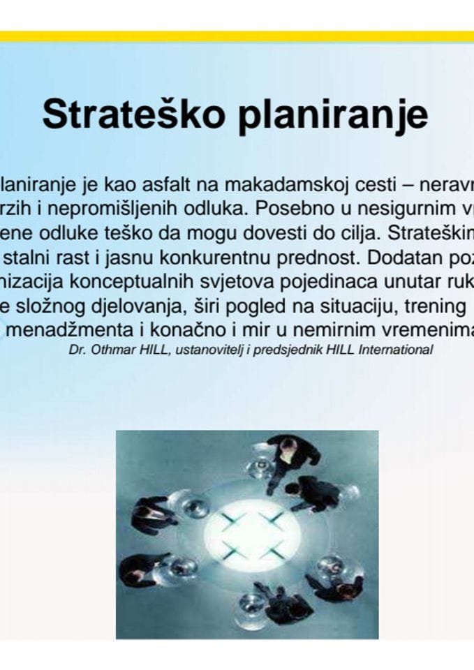 Stratesko Planiranje Slovenia - GODEA MN version