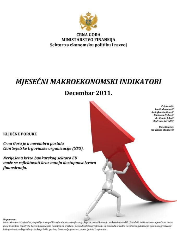 Mjesečni makroekonomski indikatori