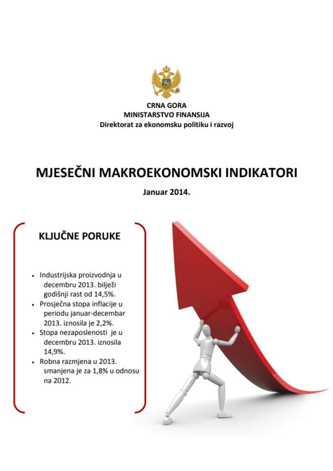 Mjesečni makroekonomski indikatori janaur 2014