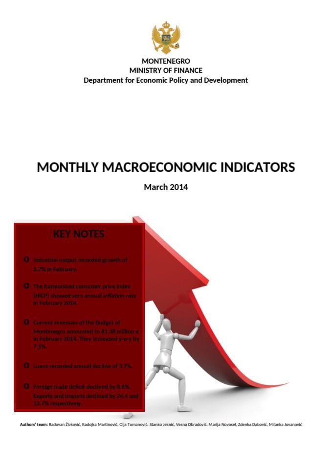 Montly Macroeconomic Indicators March 2014